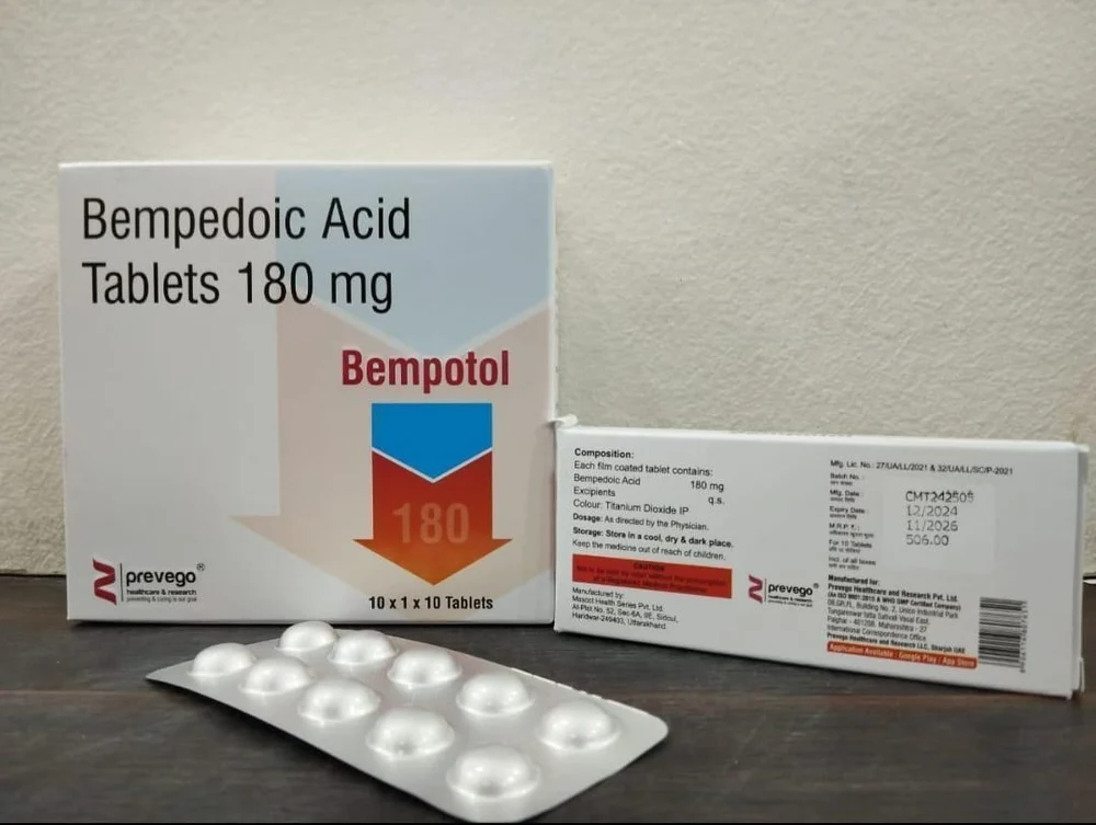 180mg Bempotol Bempedoic Acid Tablets