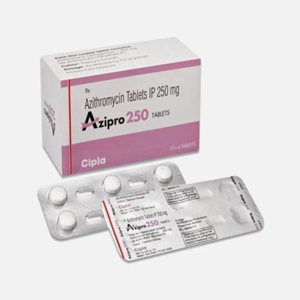 250mg Azipro Azithromycin Tablet