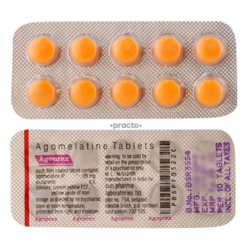 25mg Agoprex Agomelatine Tablets