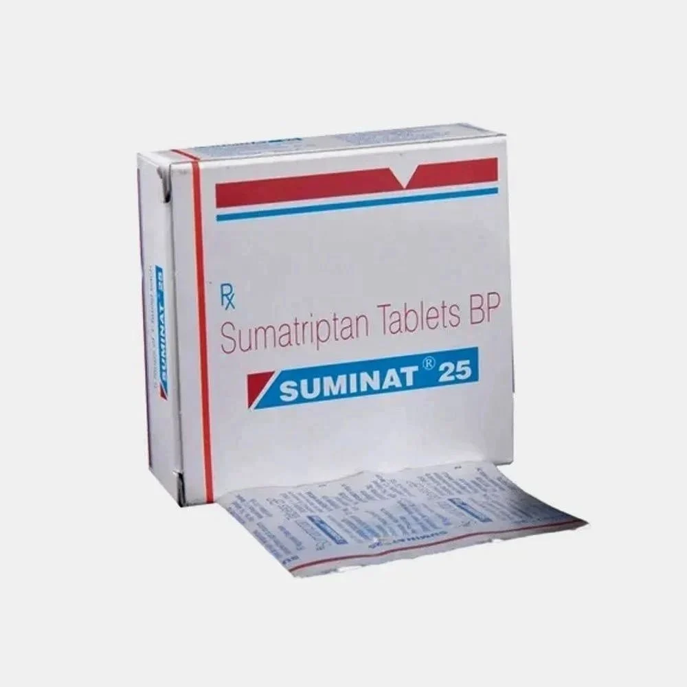 25mg Suminat Sumatriptan Tablets