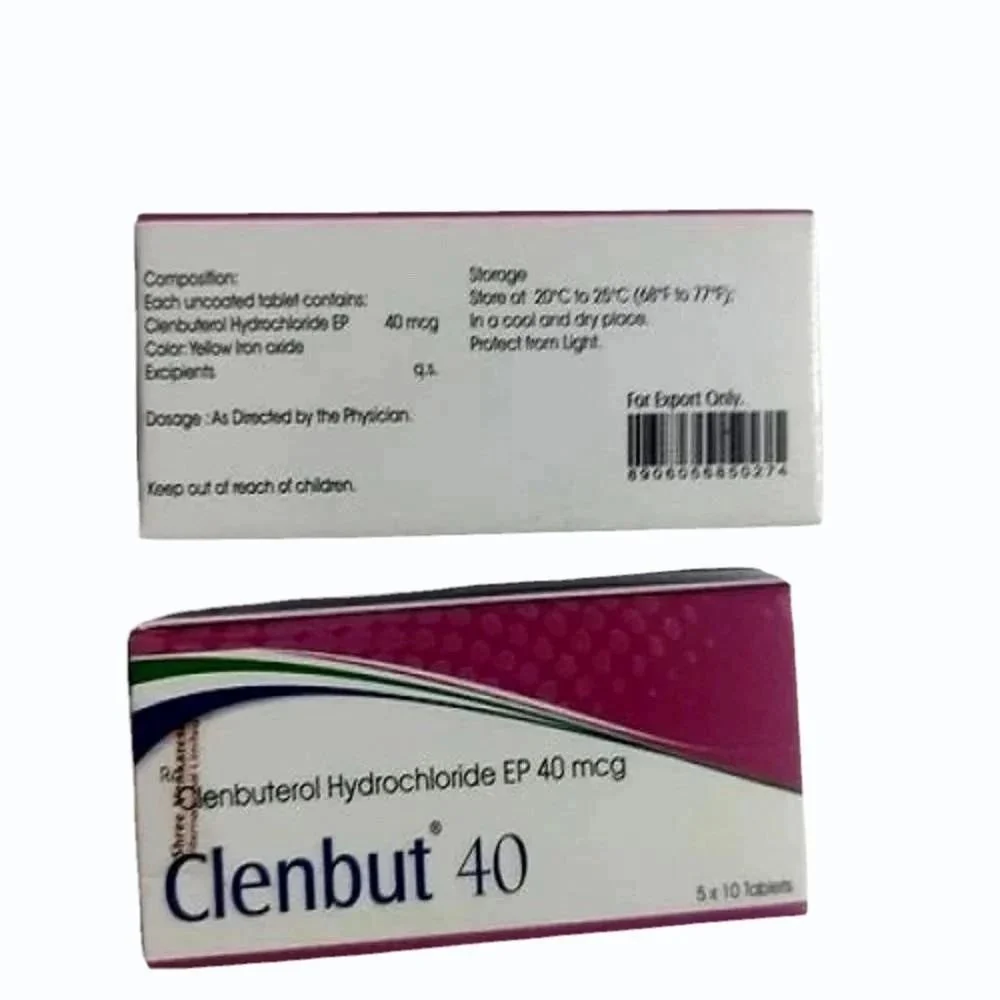 40mcg Clenbute Clenbuterol Tablets