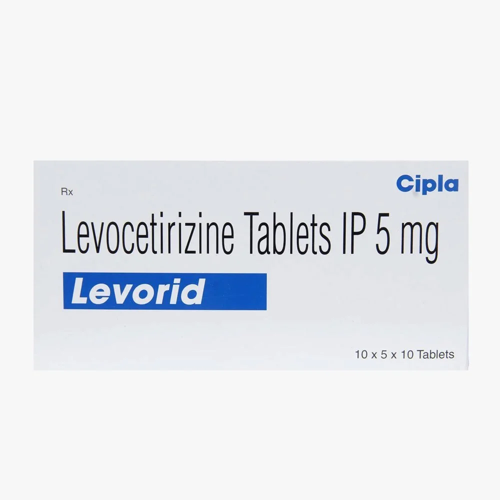 5mg Levorid Levocetirizine Tablets
