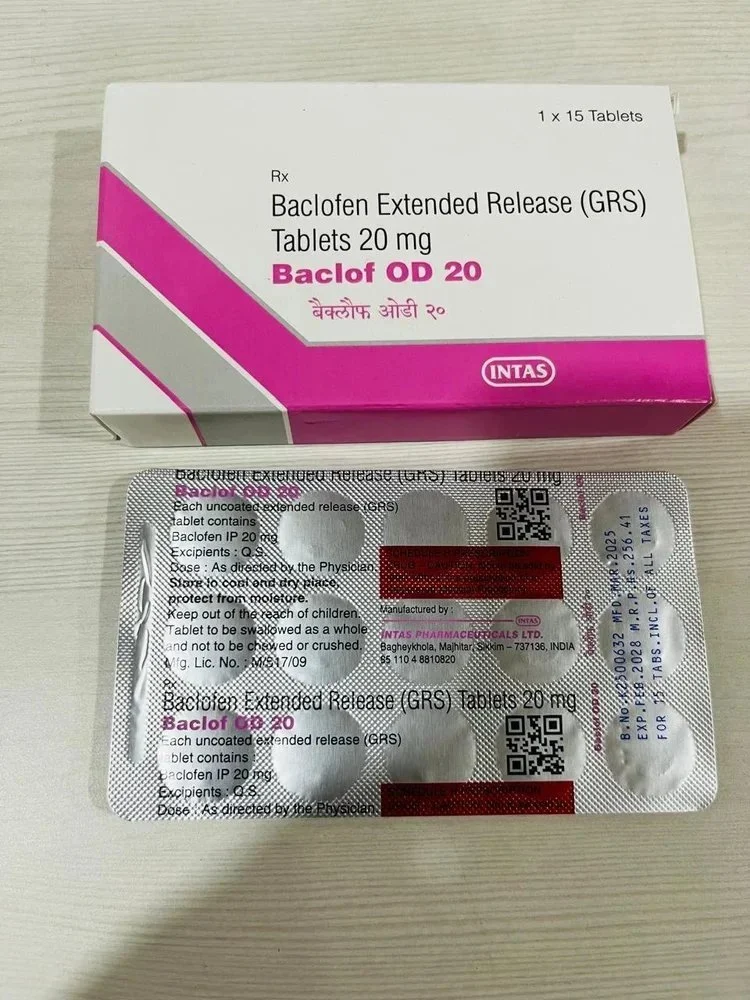 Baclof OD Baclofen Extended Relese 20mg Tablet
